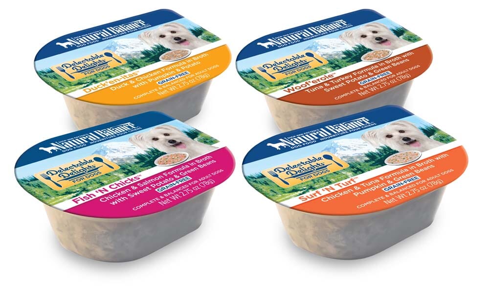 Natural Balance Pet Foods Delectable Delights Grain Free Wet Dog Food Surf 'N Turf in Broth - 2.75 Oz - Case of 24  