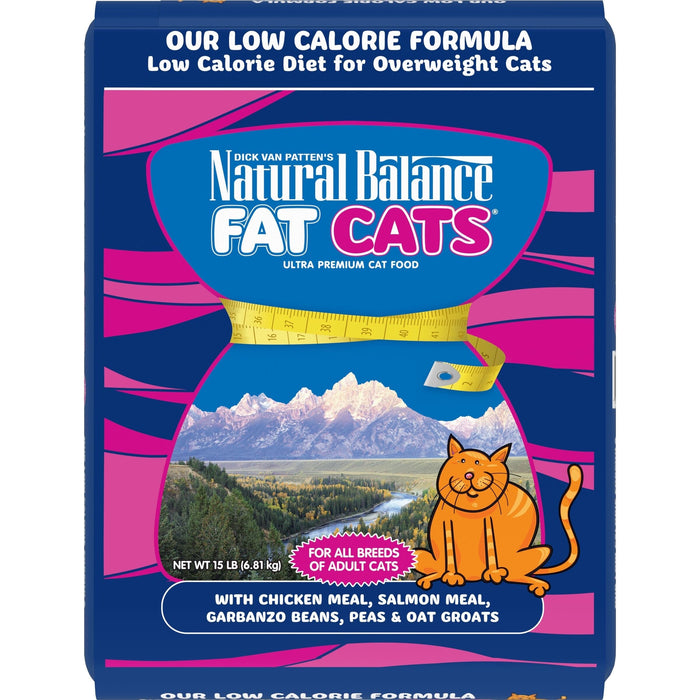 Natural Balance Pet Foods Fat Cats Low Calorie Dry Cat Food - Chicken & Salmon - 15 lb