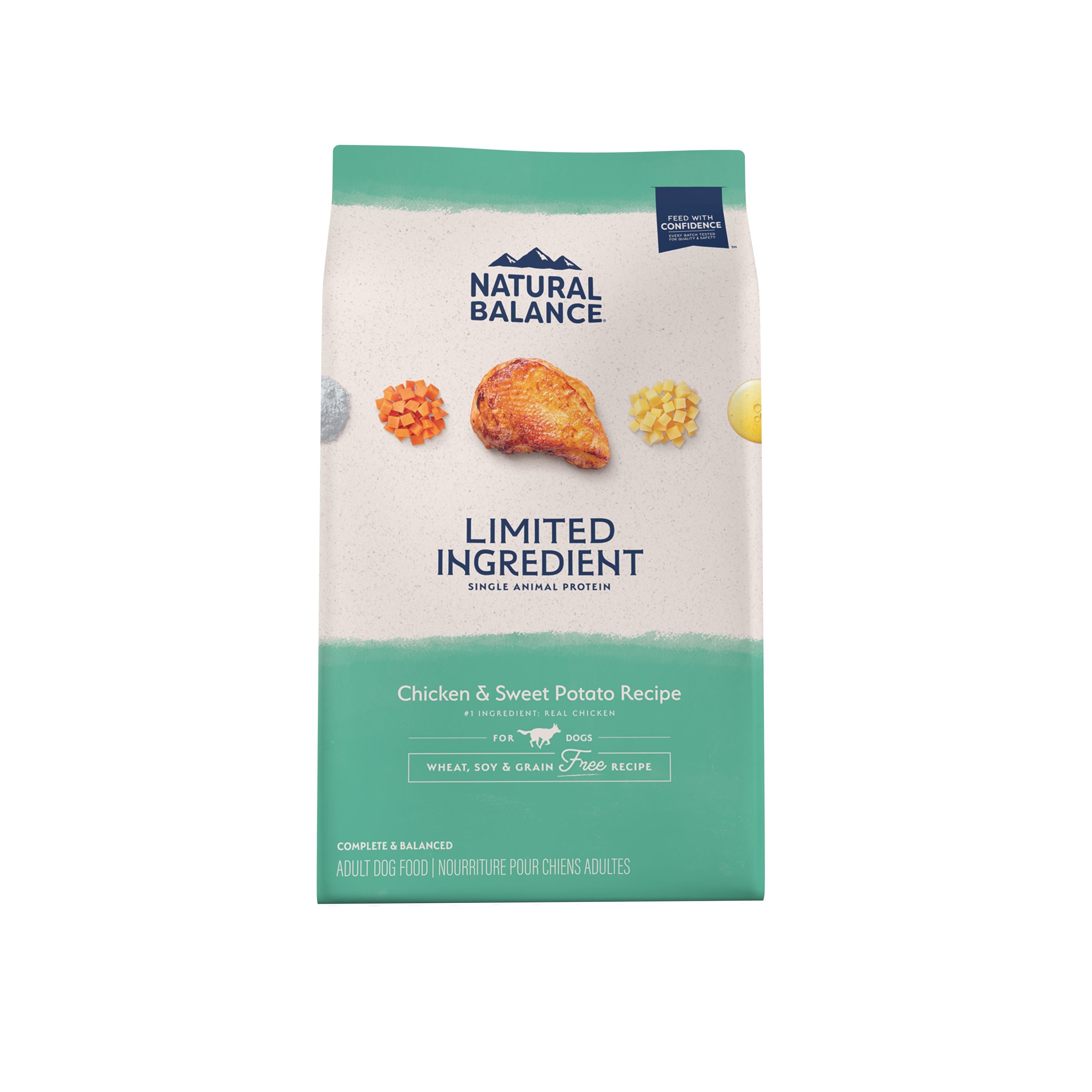 Natural Balance Pet Foods Limited Ingredient Diet Adult Dry Dog Food - Chicken & Sweet Potato - 12 lb  