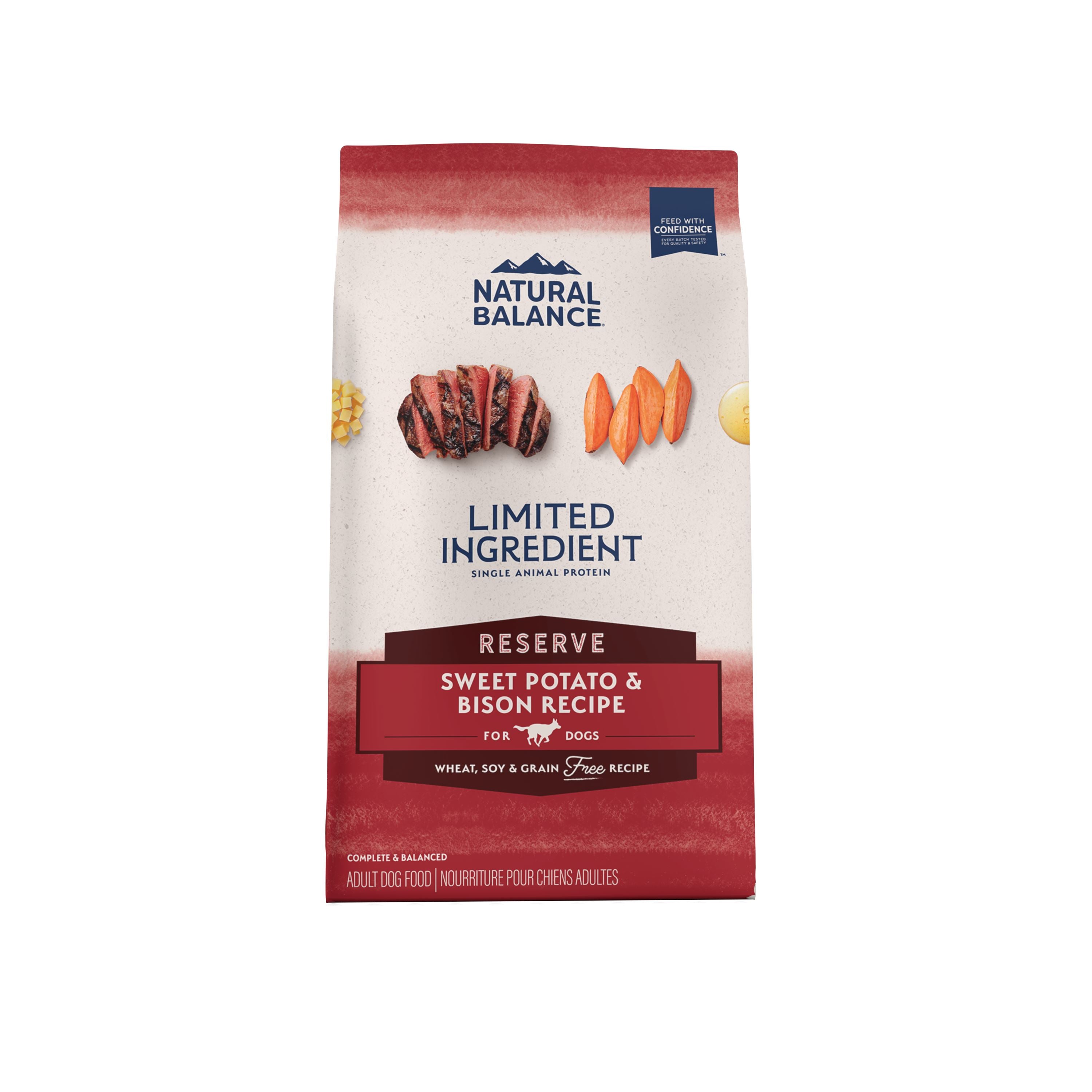 Natural Balance Pet Foods Limited Ingredient Diet Adult Dry Dog Food - Sweet Potato & Bison - 22 lb  