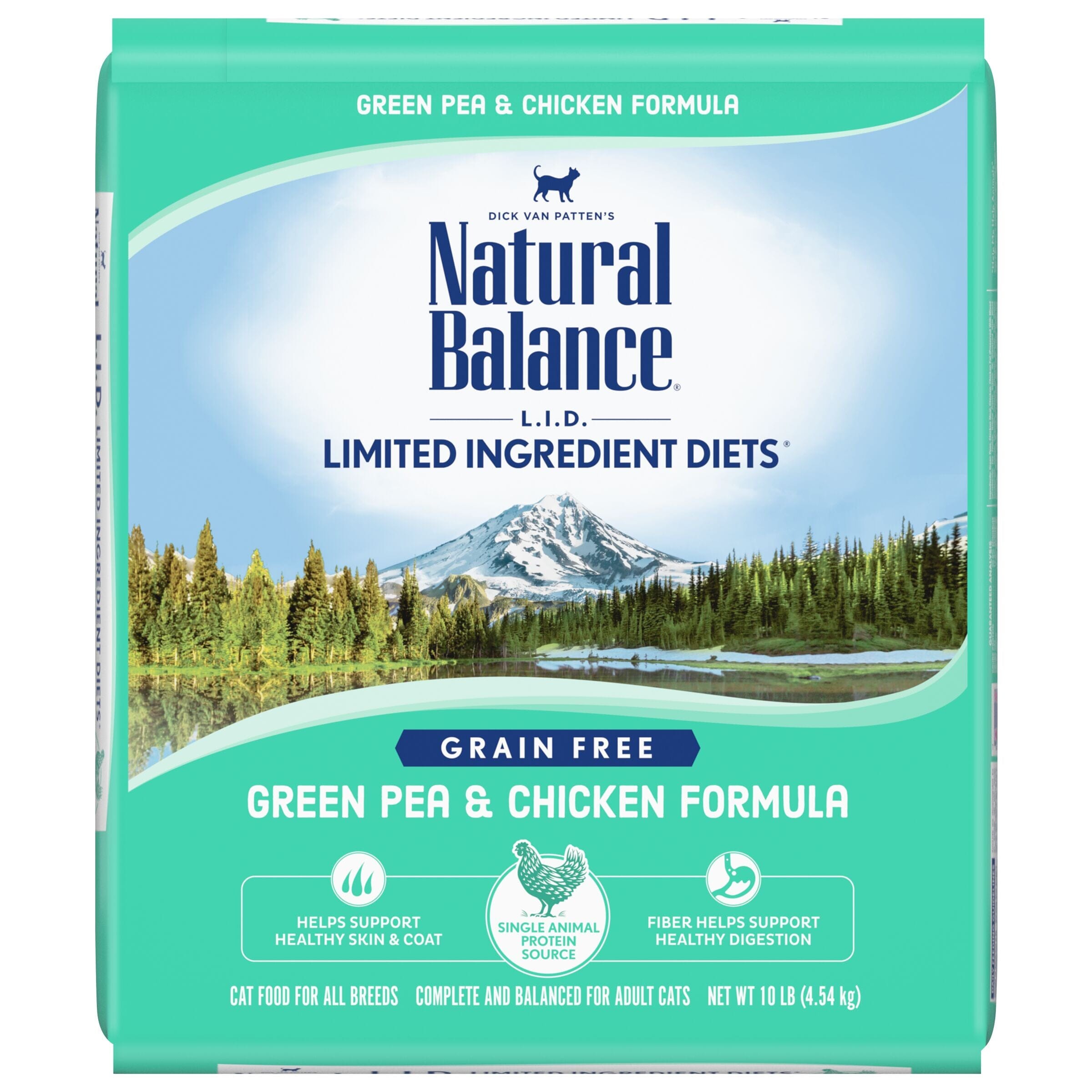 Natural Balance Pet Foods Limited Ingredient Diet Dry Cat Food - Green Pea & Chicken - 10 lb  