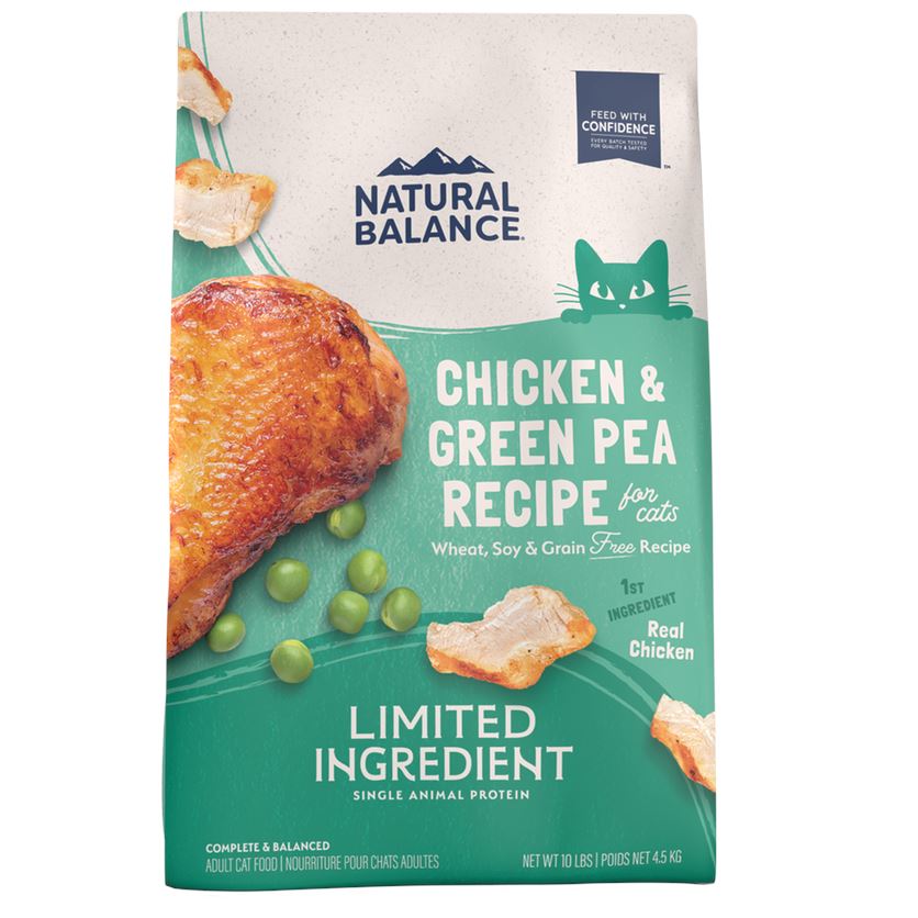 Natural Balance Pet Foods Limited Ingredient Diet Dry Cat Food - Green Pea & Chicken - 15 lb  