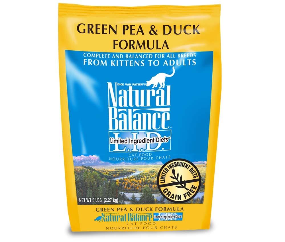 Natural Balance Pet Foods Limited Ingredient Diet Dry Cat Food - Green Pea & Duck - 5 lb  