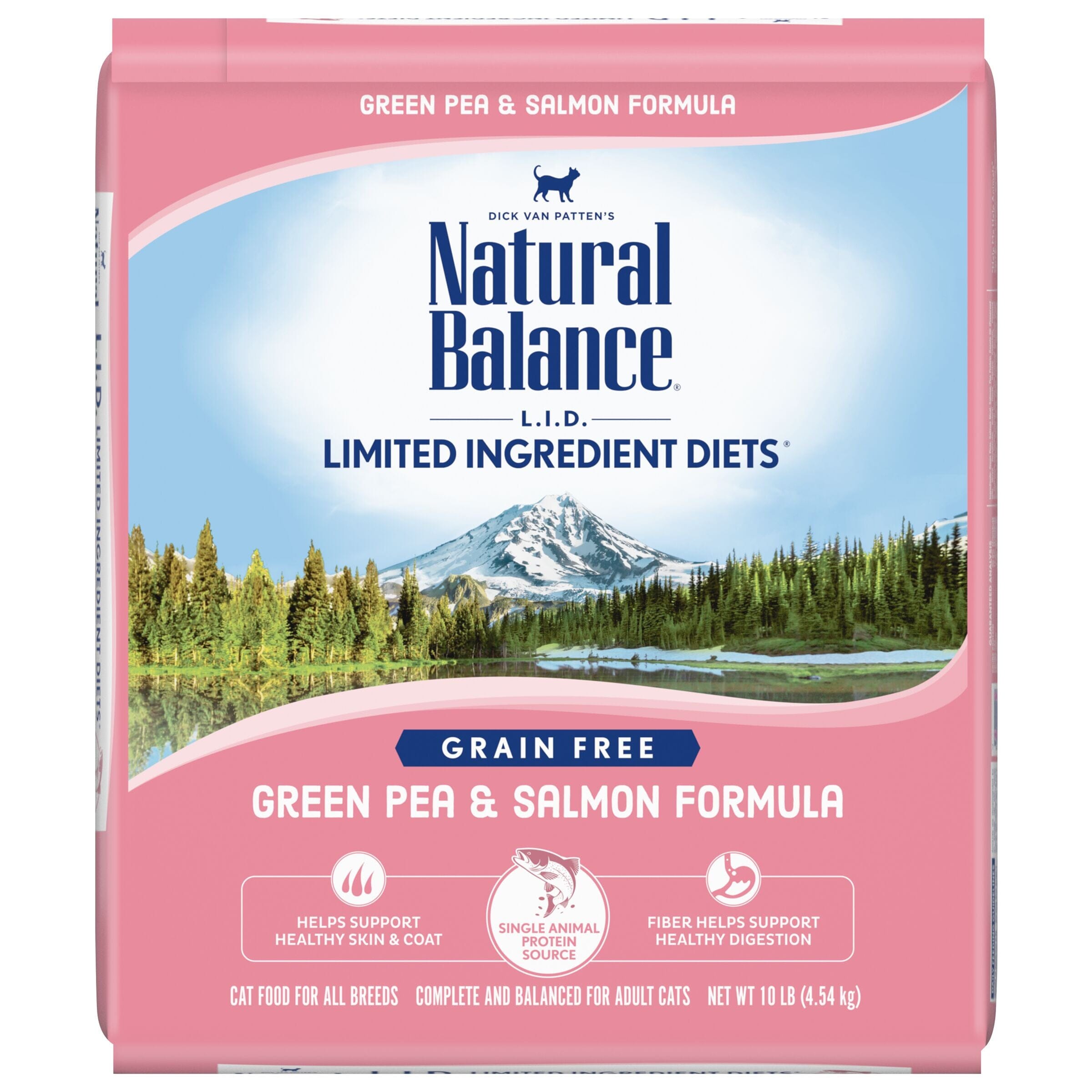 Natural Balance Pet Foods Limited Ingredient Diet Dry Cat Food - Green Pea & Salmon - 10 lb  