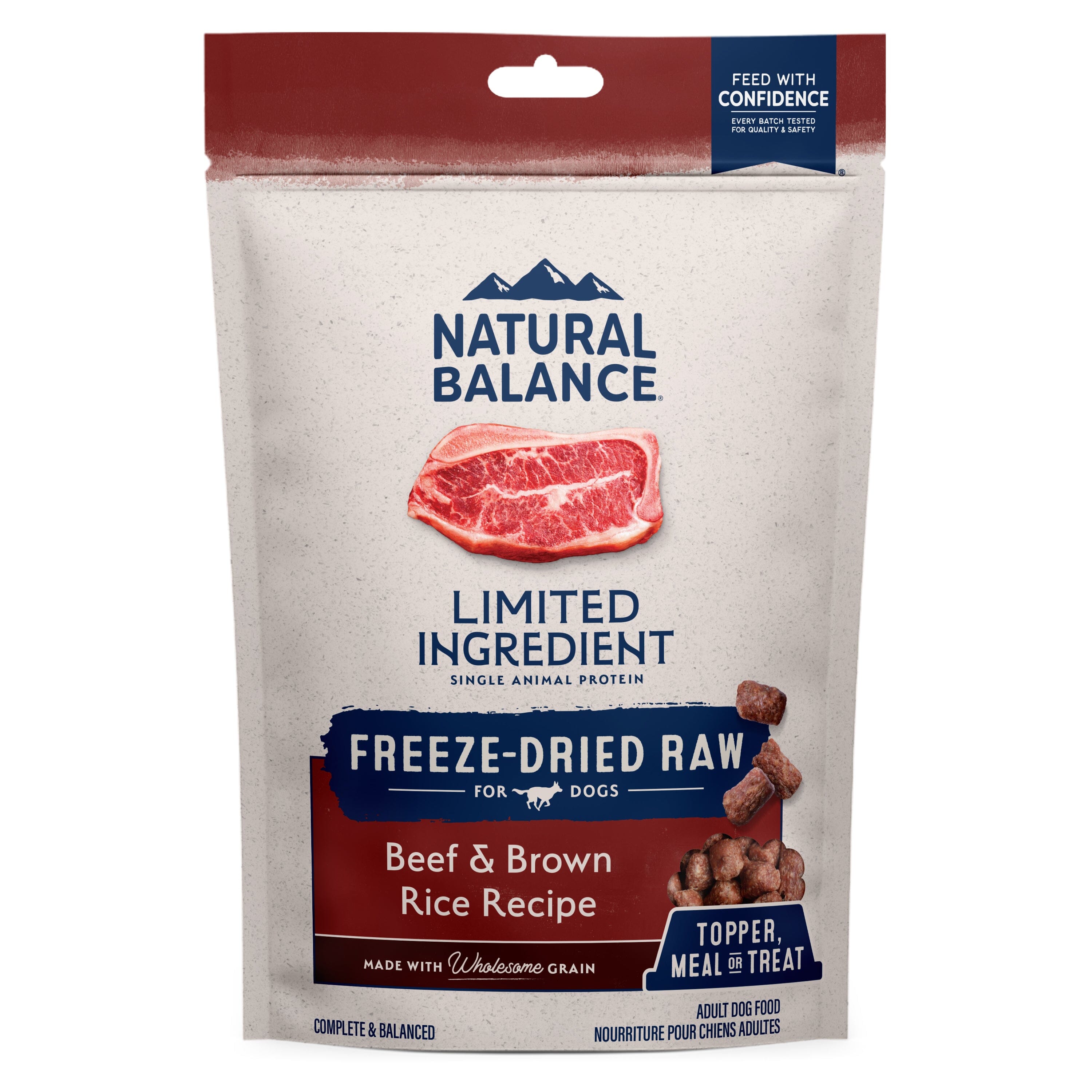 Natural Balance Pet Foods Limited Ingredient Diet Freeze Dried Dog Food - Beef & Brown Rice - 12 Oz  