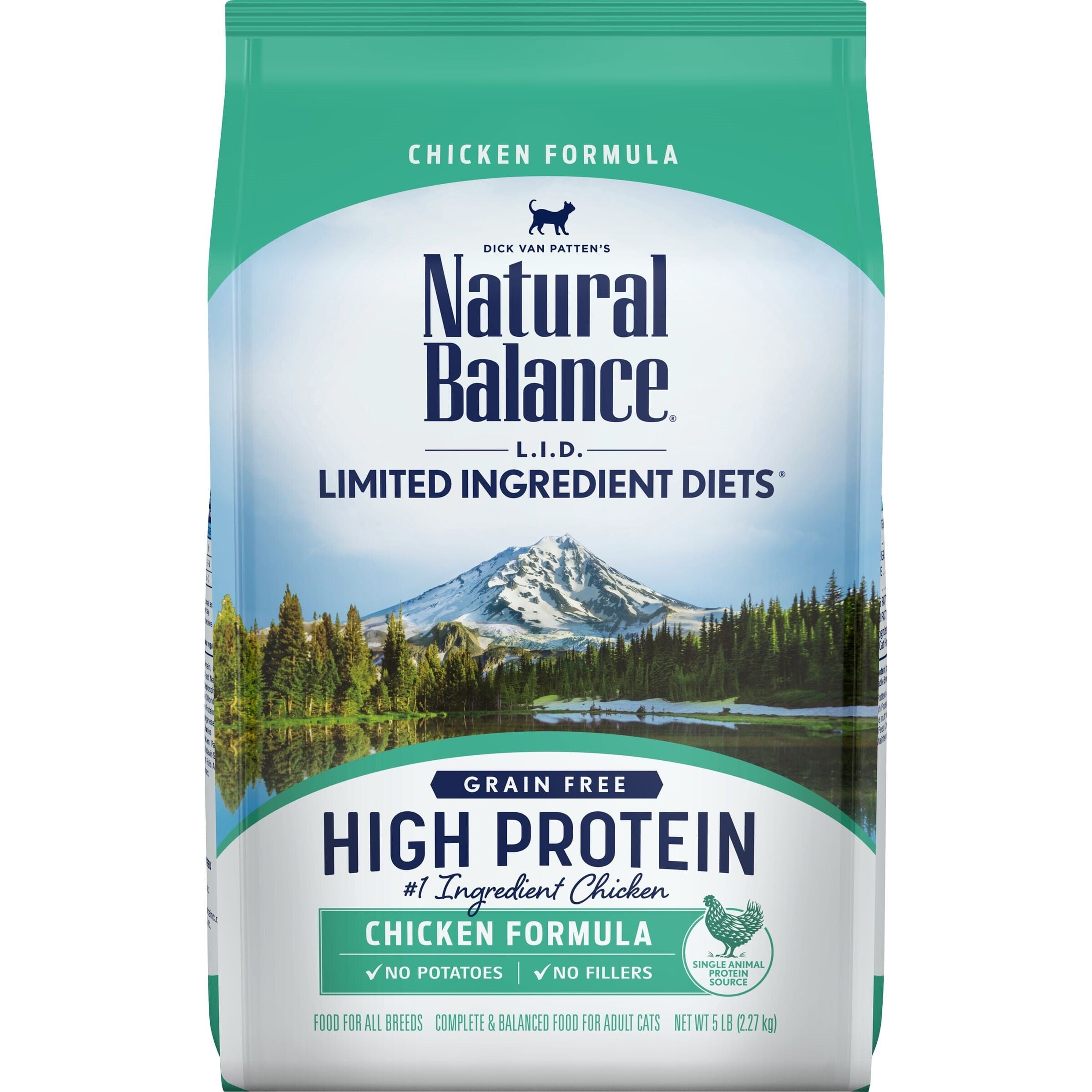 Natural Balance Pet Foods Limited Ingredient Diet High Protein Dry Cat Food - Chicken - 5 lb  