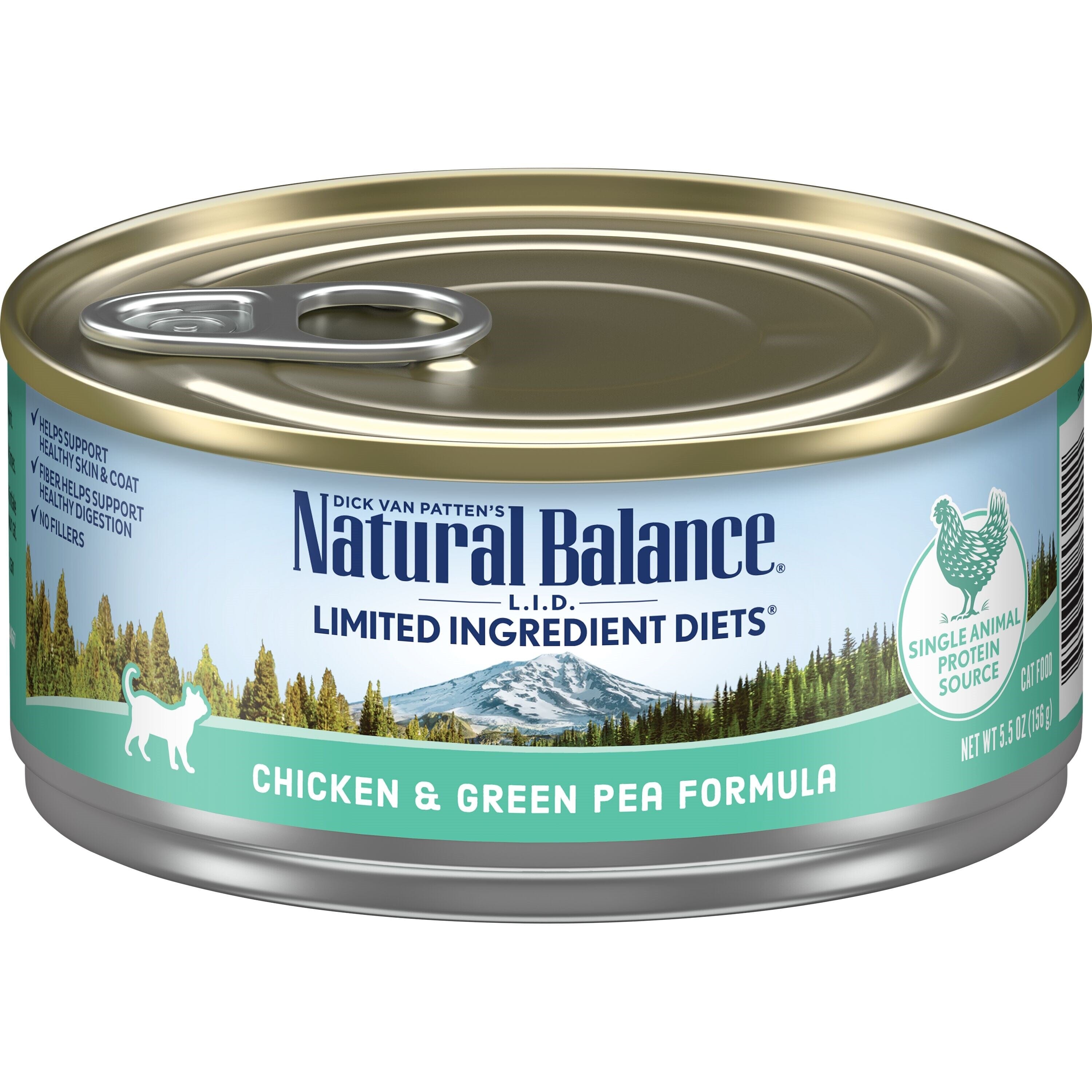 Natural Balance Pet Foods Limited Ingredient Diet Wet Cat Food Chicken & Green Pea - 5.5 Oz - Case of 24  