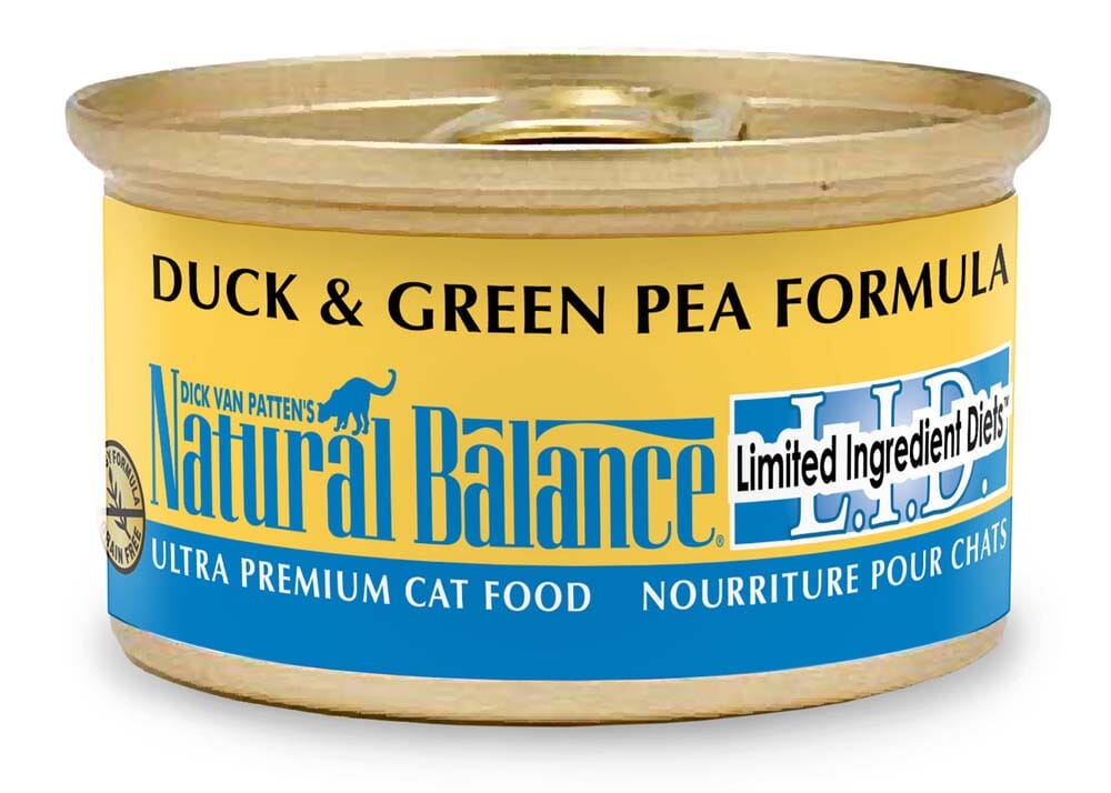 Natural Balance Pet Foods Limited Ingredient Diet Wet Cat Food Duck & Green Pea - 5.5 Oz - Case of 24  