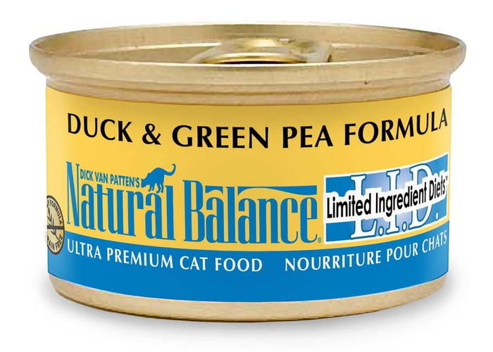 Natural Balance Pet Foods Limited Ingredient Diet Wet Cat Food Duck & Green Pea - 5.5 O...