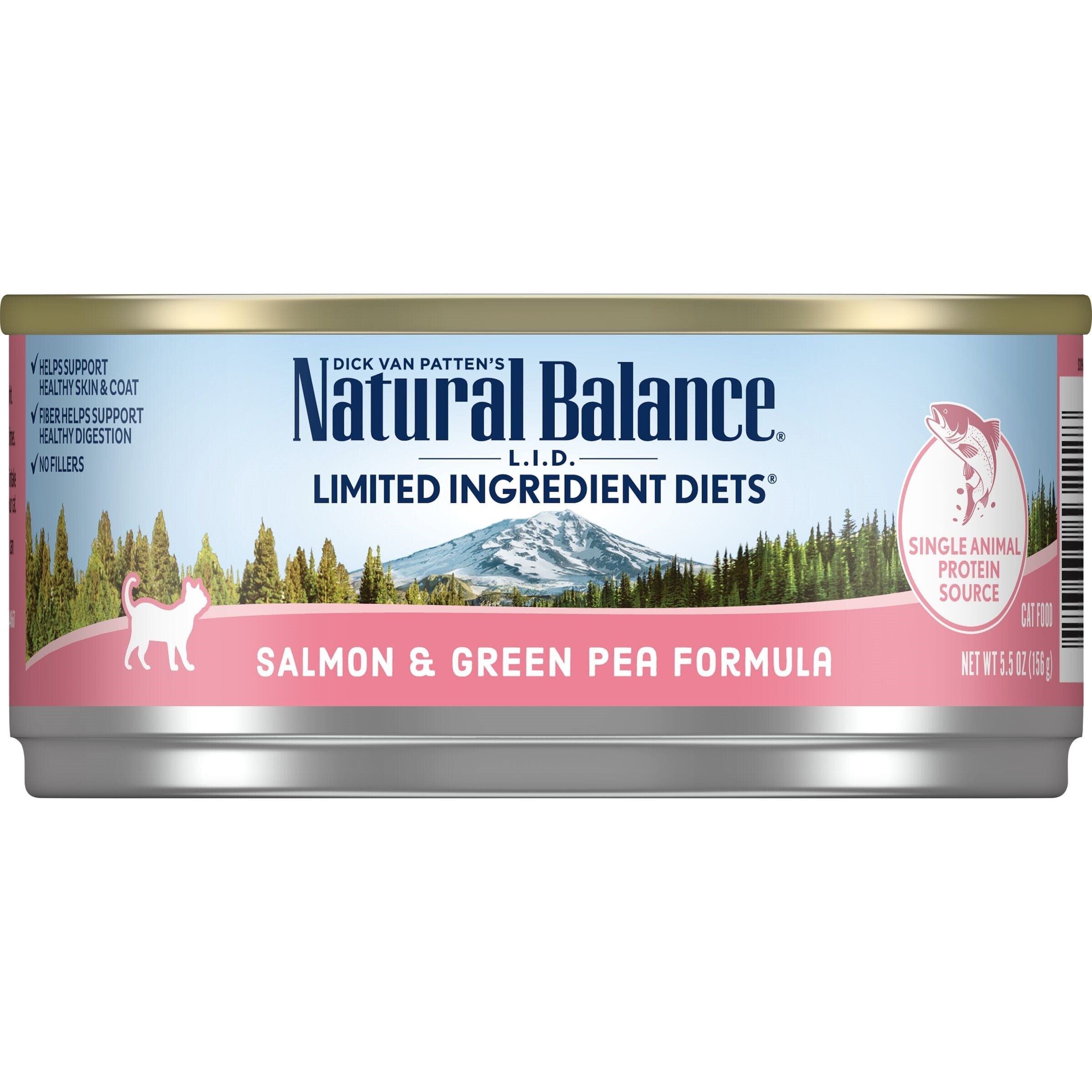 Natural Balance Pet Foods Limited Ingredient Diet Wet Cat Food Salmon & Green Pea - 5.5 Oz - Case of 24  