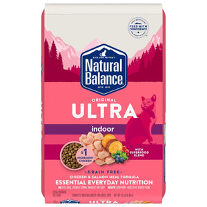 Natural Balance Pet Foods Original Ultra Grain Free Indoor Dry Cat Food - Chicken & Sal...