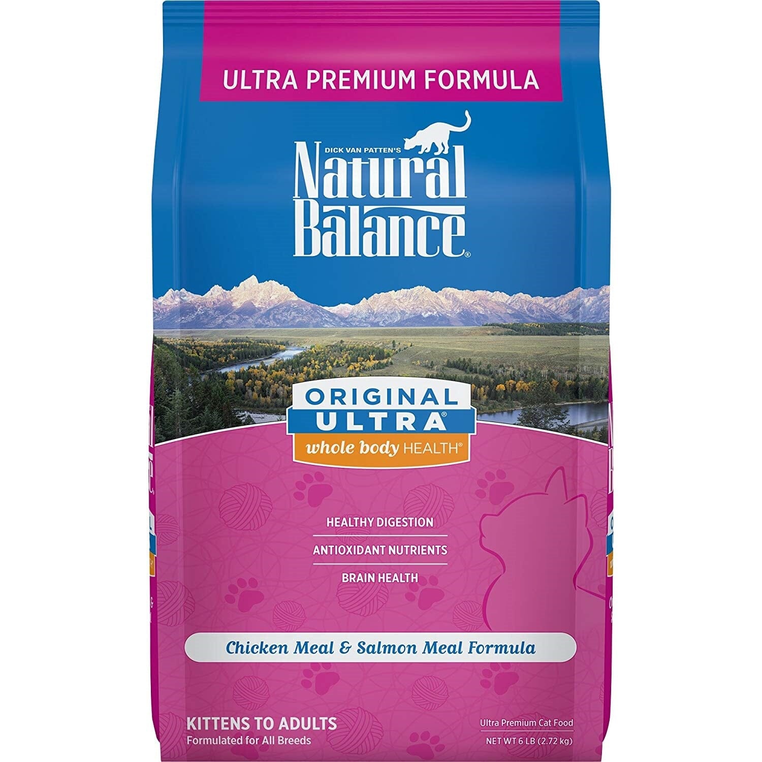 Natural Balance Pet Foods Original Ultra Premium Whole Body Health Dry Cat Food - Chicken & Salmon Meal - 6 lb  