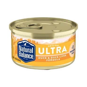 Natural Balance Pet Foods Original Ultra Wet Cat Food Duck & Duck Liver - 3 Oz - Case of 24  