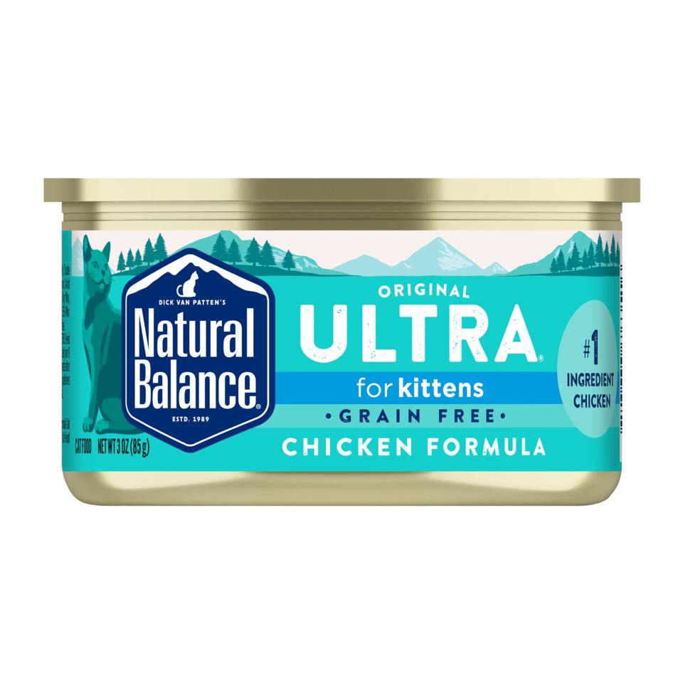 Natural Balance Pet Foods Original Ultra Whole Body Health Wet Kitten Food Chicken - 3 Oz - Case of 24  