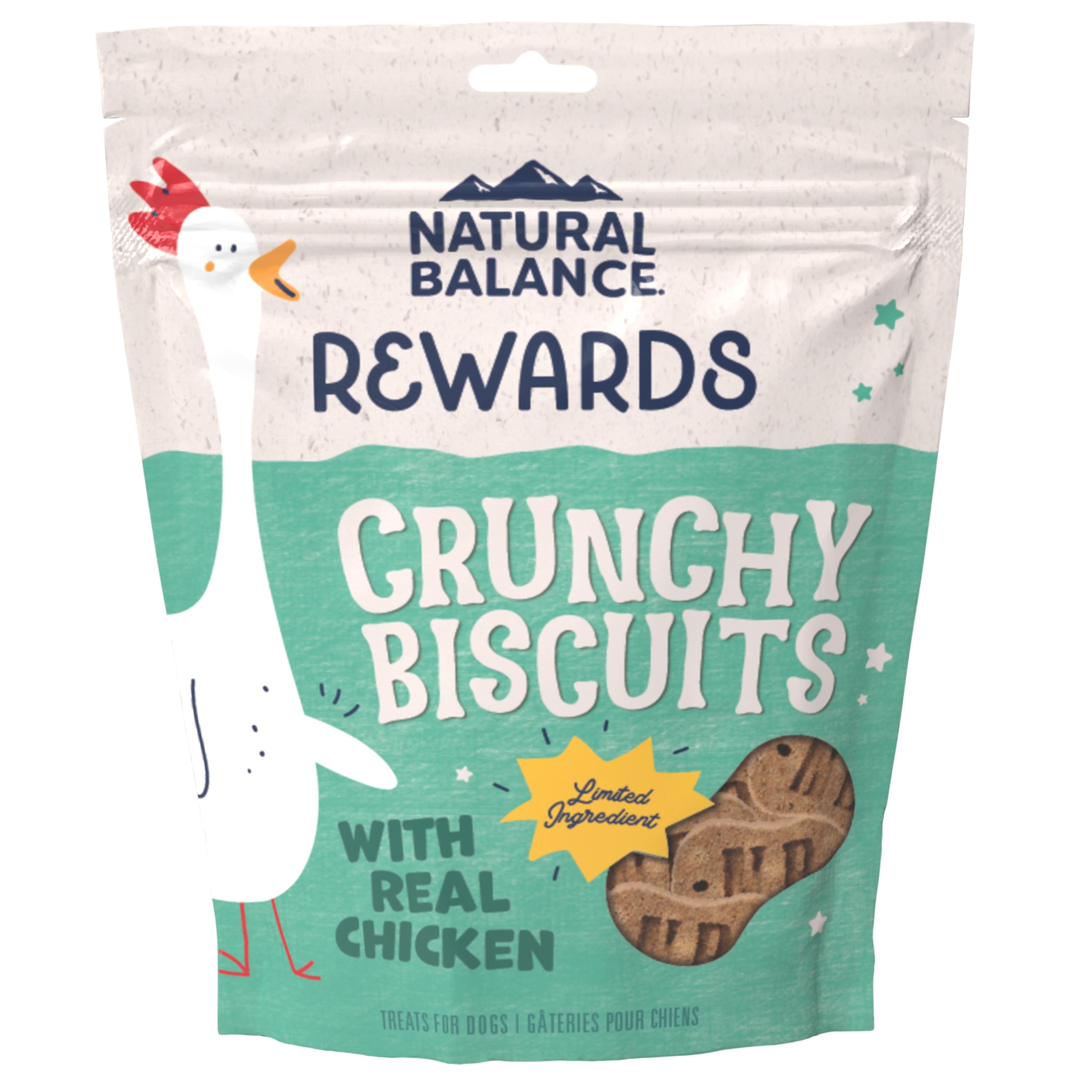 Natural Balance Pet Foods Rewards Crunchy Biscuits Dog Treats - Chicken - 28 Oz  