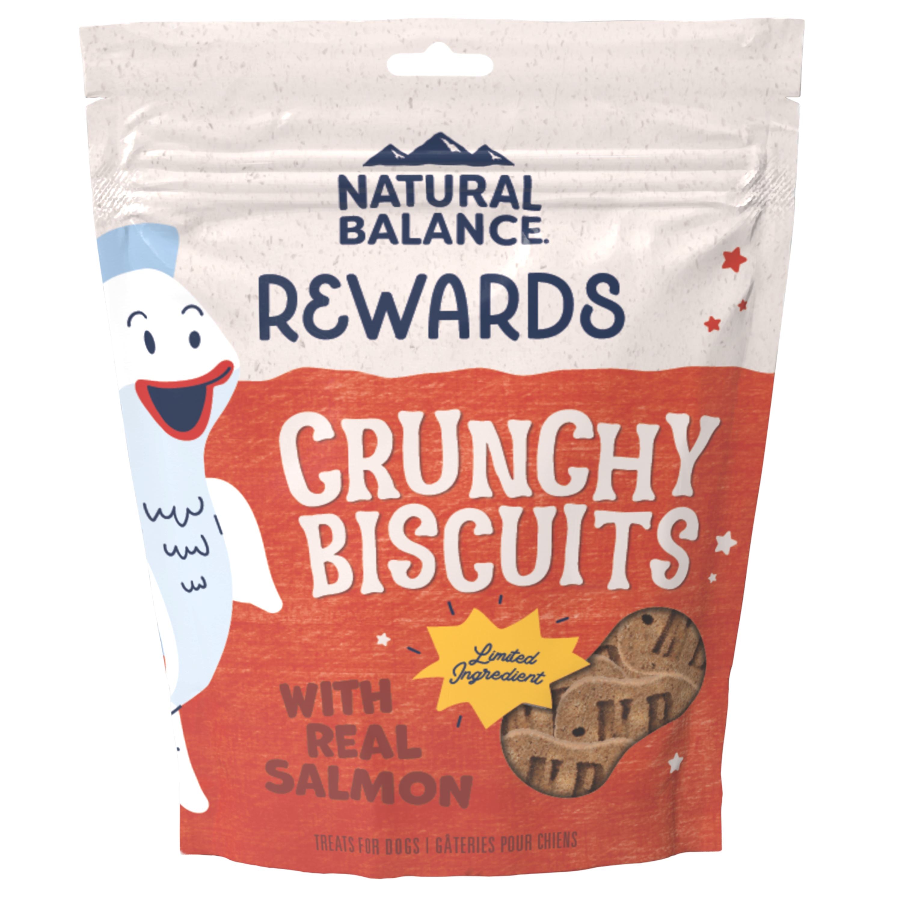 Natural Balance Pet Foods Rewards Crunchy Biscuits Dog Treats - Salmon - 28 Oz  