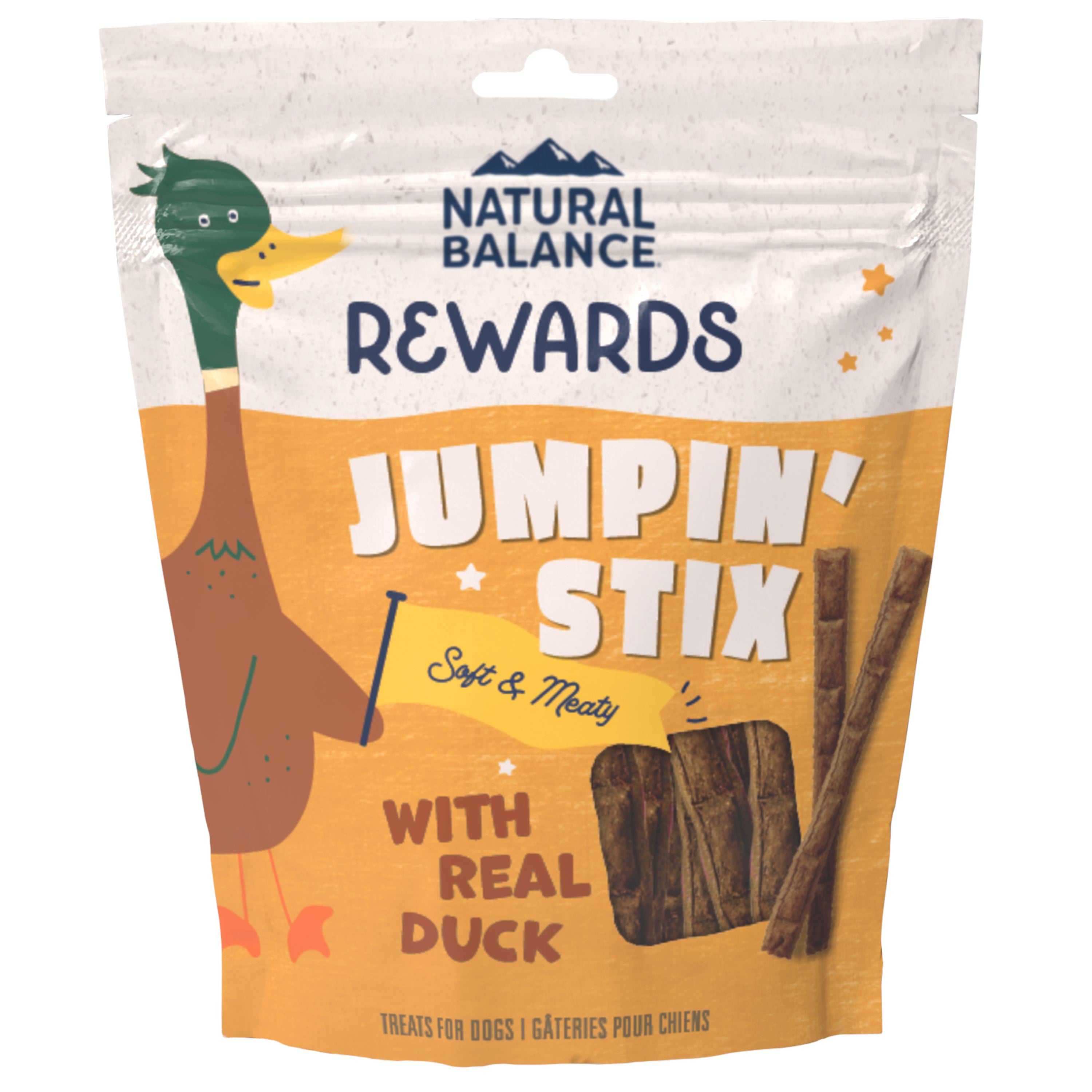 Natural Balance Pet Foods Rewards Jumpin' Stix Dog Treats - Duck - 10 Oz  