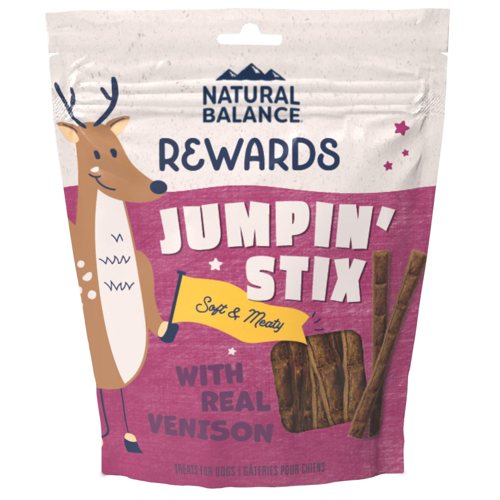 Natural Balance Pet Foods Rewards Jumpin' Stix Dog Treats - Venison - 10 Oz  