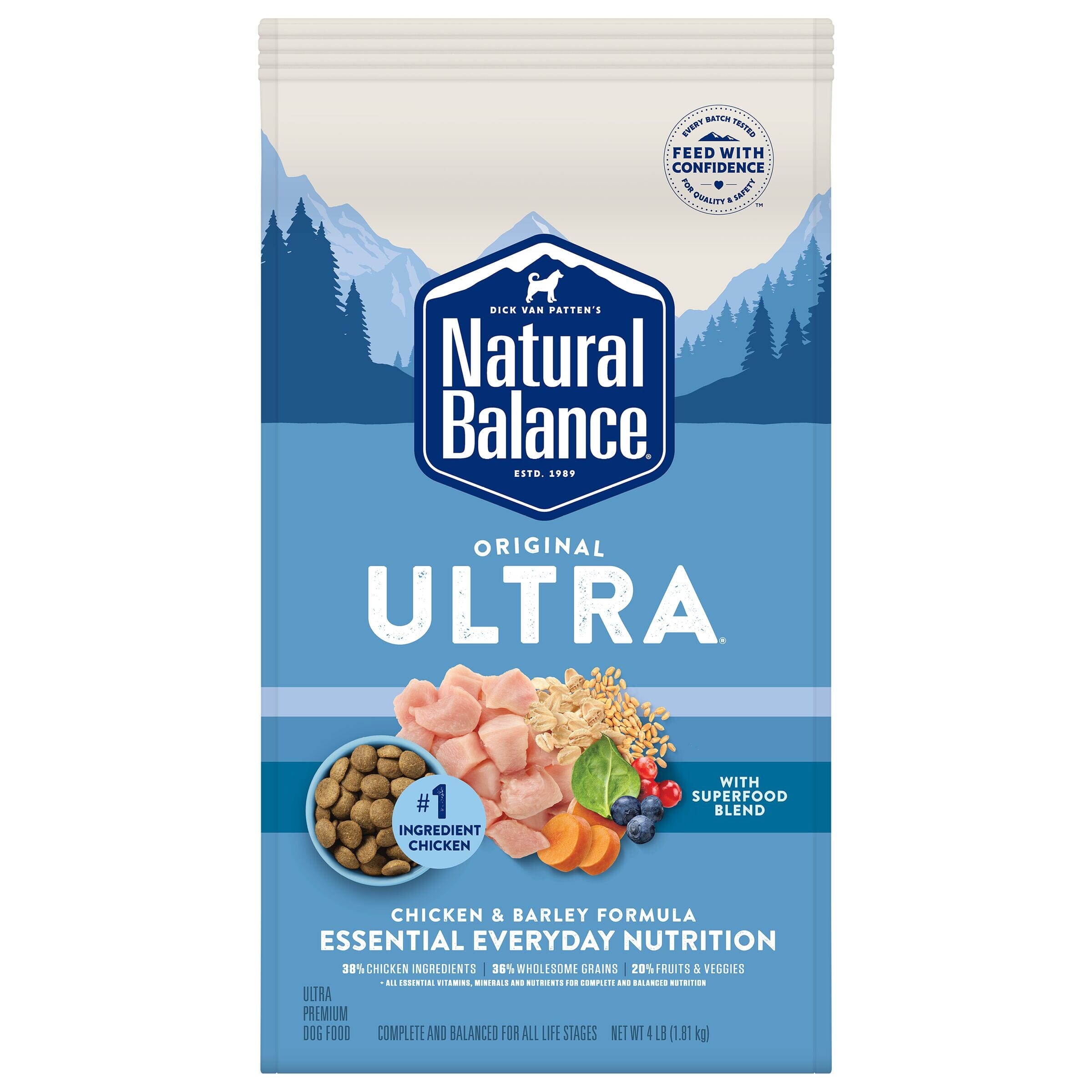 Natural Balance Pet Foods Ultra Dry Dog Food - Chicken - 4 lb  