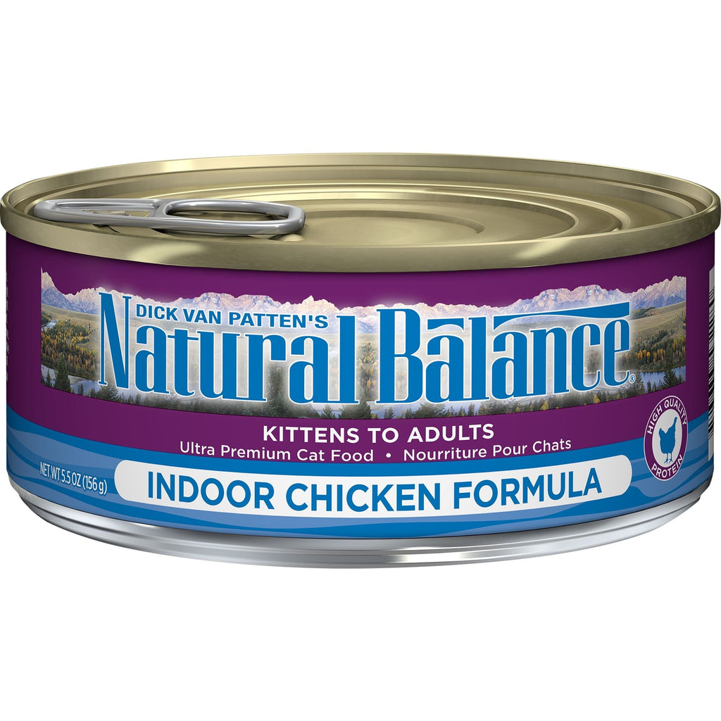 Natural Balance Pet Foods Ultra Premium Indoor Wet Cat Food Chicken - 5.5 Oz - Case of ...