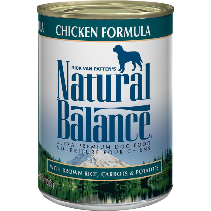 Natural Balance Pet Foods Ultra Premium Wet Dog Food Chicken- 13 Oz - Case of 12