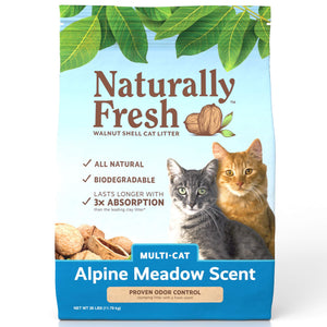 Naturally Fresh® Alpine Meadow® Scented Multi-Cat Quick-Clumping Formula Cat Litter - 2...