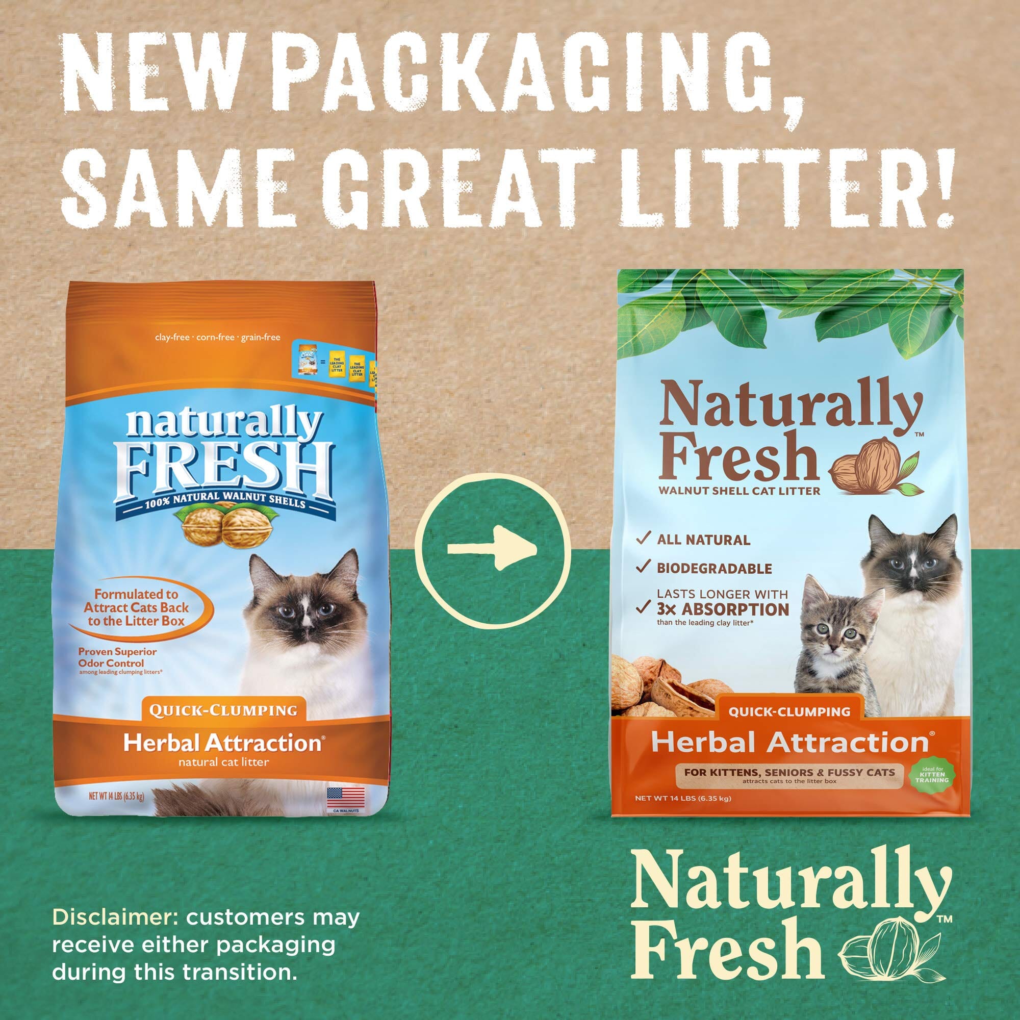 Naturally Fresh® Herbal Attraction® Cat Litter - 14 Lbs  