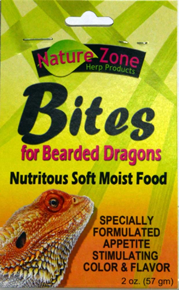 Nature Zone Bearded Dragons Bites Gel Food - 2 Oz