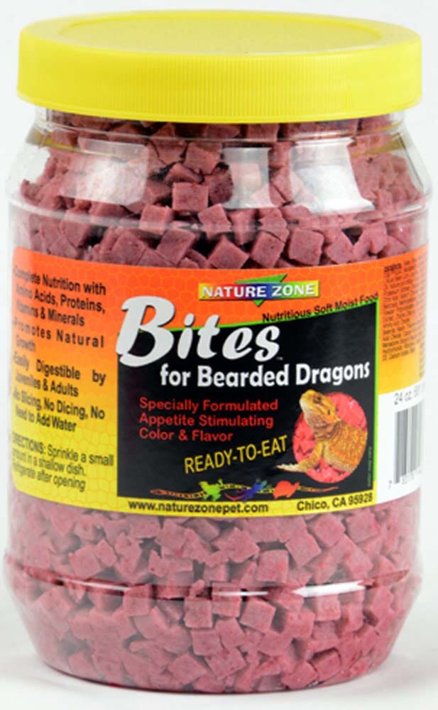 Nature Zone Bearded Dragons Bites Gel Food - 24 Oz