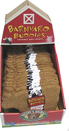 Nature's Animals Barnyard Buddies Dog Biscuits Treats - Beef/Oat - 18 Pack - 18 Pack  