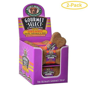 Nature's Animals Gourmet Select Dog Biscuits Treats - Carrot - 4 In - 24 Pack