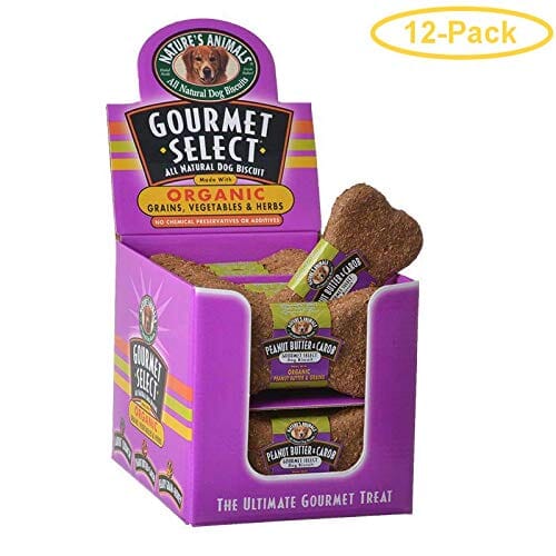 Nature's Animals Gourmet Select Dog Biscuits Treats - Peanut Butter/C - 4 In - 24 Pack  
