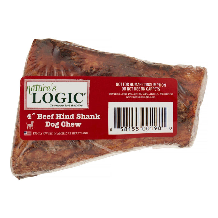 Nature's Logic Beef 4 inch Center Cut Hind Shank All-Natural Beef Dog Treats