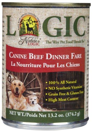 Nature's Logic Beef Canned Dog Food - 13.2 oz Cans - Case of 12  