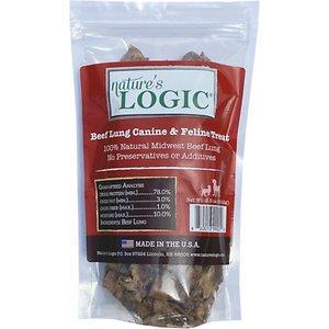 Nature's Logic Beef Lung Bites All-Natural Beef Dog Treats - 3.5 oz Bag  