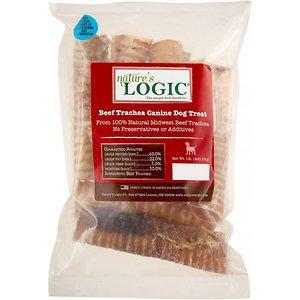 Nature's Logic Beef Trachea Treat All-Natural Beef Dog Treats - 1 lb Bag