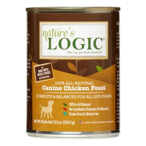 Nature's Logic Chicken Canned Dog Food - 13.2 oz Cans - Case of 12  