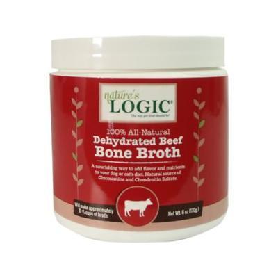 Nature's Logic Dehydrated Beef Bone Broth Dehydrated Dog Bone Broth - 6 oz Container  