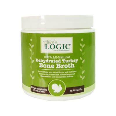 Nature's Logic Dehydrated Turkey Bone Broth Dehydrated Dog Bone Broth - 6 oz Container  