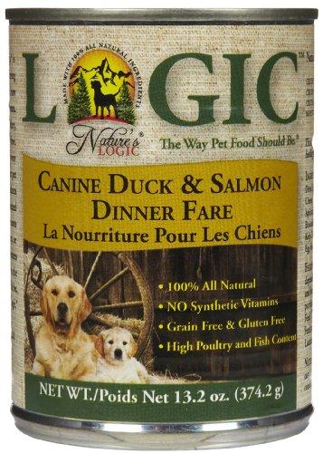 Nature's Logic Duck & Salmon Canned Dog Food - 13.2 oz Cans - Case of 12  