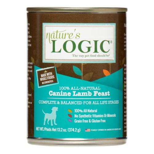 Nature's Logic Lamb Canned Dog Food - 13.2 oz Cans - Case of 12  