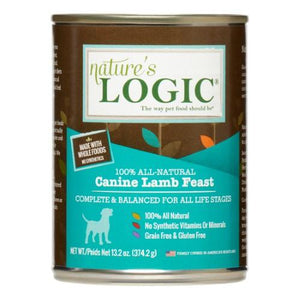 Nature's Logic Lamb Canned Dog Food - 13.2 oz Cans - Case of 12