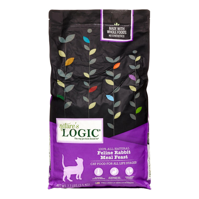 Nature's Logic Original Rabbit Dry Cat Food - 7.7 lb Bag