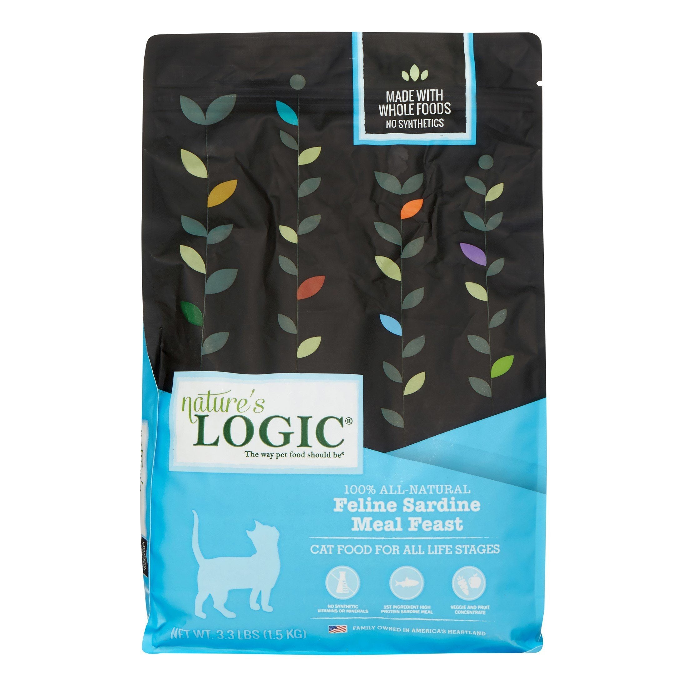 Nature's Logic Original Sardine Dry Cat Food - 3.3 lb Bag  