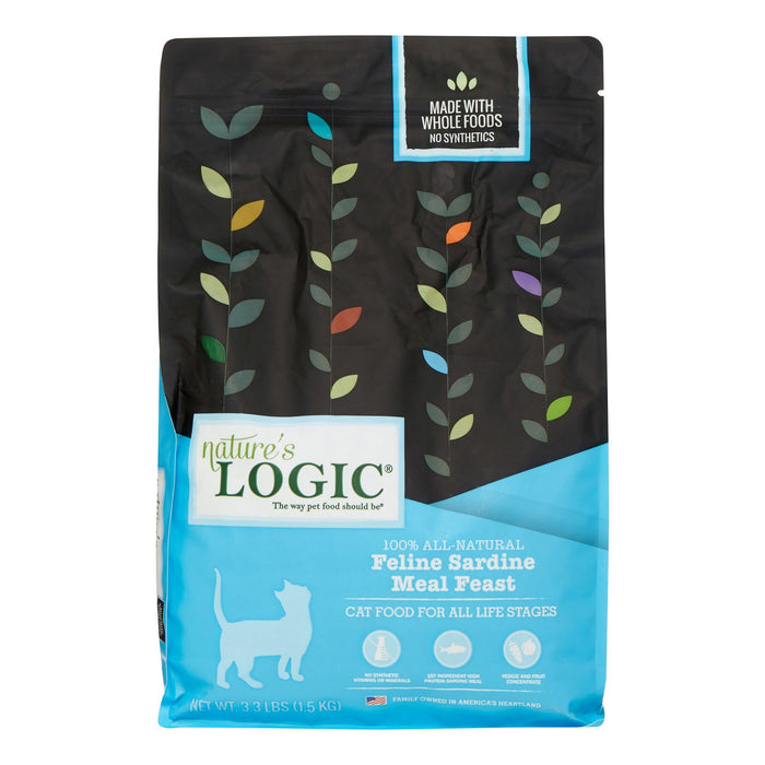 Nature's Logic Original Sardine Dry Cat Food - 3.3 lb Bag