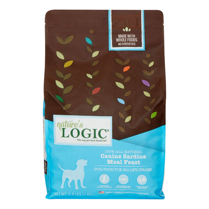 Nature's Logic Original Sardine Dry Dog Food - 4.4 lb Bag - Case of 5