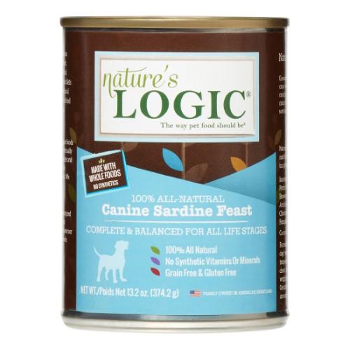 Nature's Logic Sardine Canned Dog Food - 13.2 oz Cans - Case of 12  