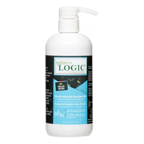 Nature's Logic Sardine Oil Cat and Dog Supplements - 16 oz Bottle  