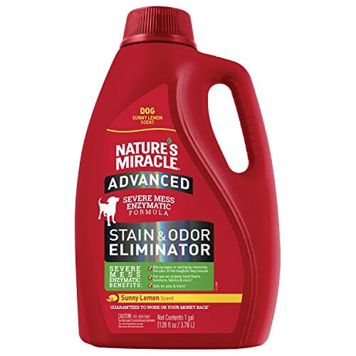 Nature's Miracle Advanced Pour Stain & Odor Remover for Dogs - Sunny Lemon - 128 Oz