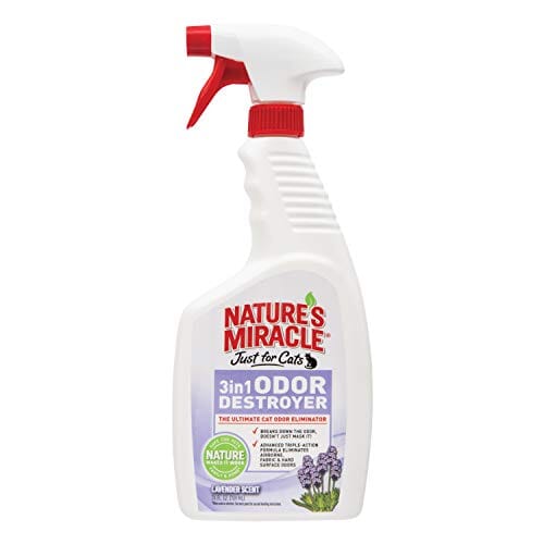 Nature's Miracle Just for Cats 3-In-1 Odor Destroyer for Cats - Lavender - 24 Oz  